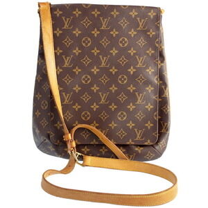 Louis Vuitton Monogram Leather Brown Musette Shoulder Bag